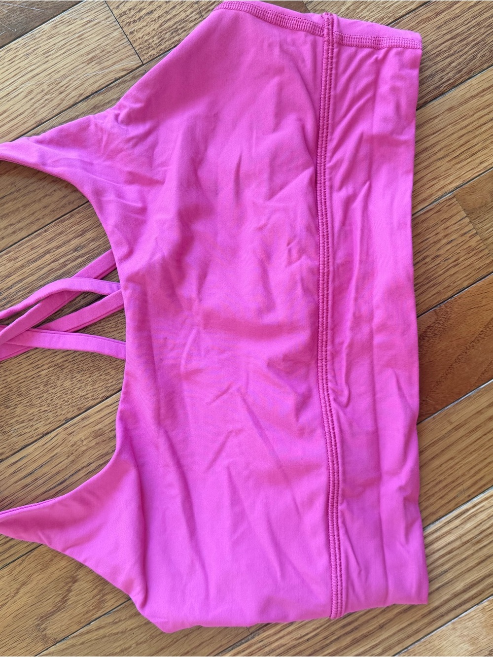 Lululemon Bright Pink Strappy Sports Bra